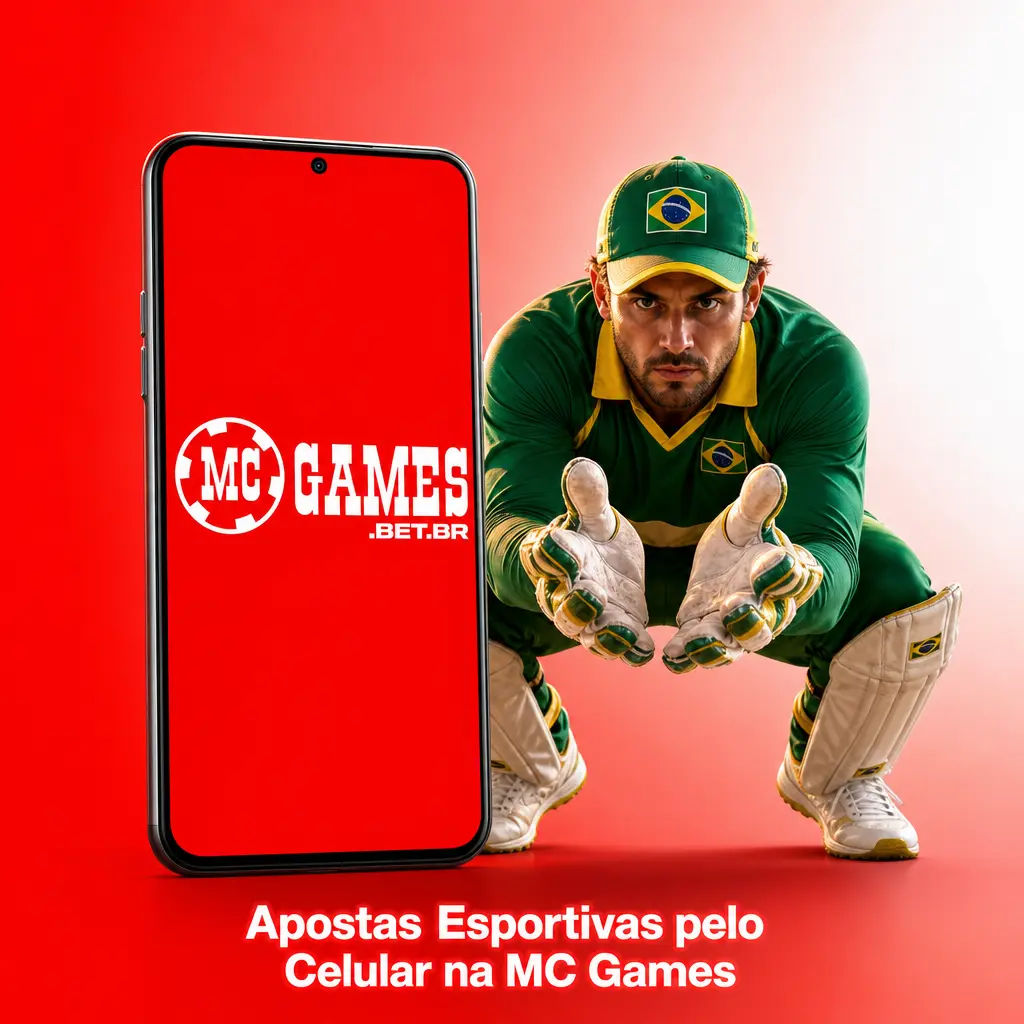Apostas esportivas pelo celular na MC Games via aplicativo Android, web app iOS ou site mobile direto do navegador