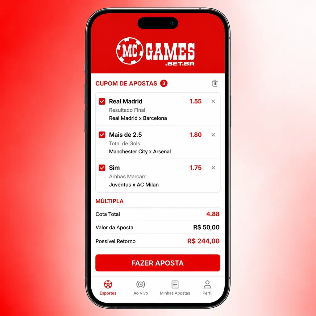 Como fazer sua primeira aposta na MC Games: login, escolha do esporte, cotação e confirmação da aposta