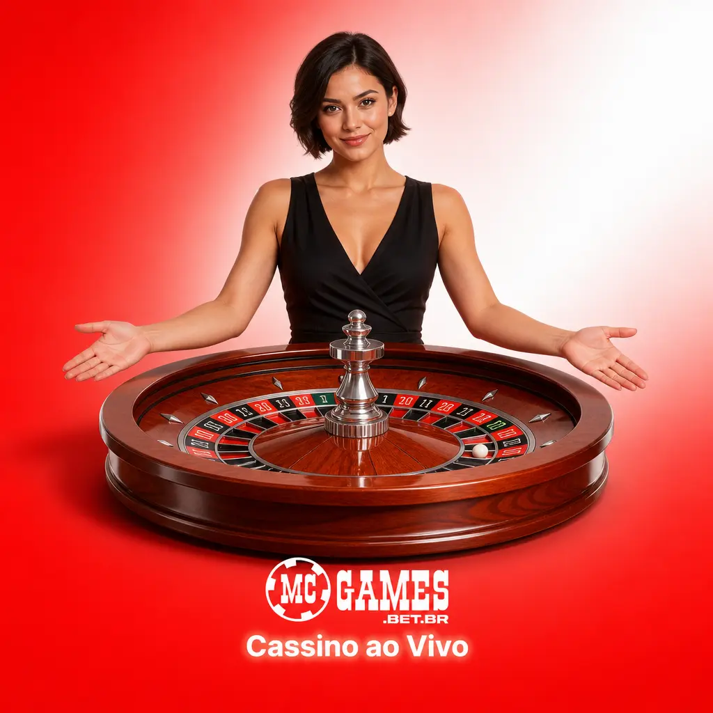 Cassino ao vivo da MC Games com dealers reais: roleta, cartas e game shows como Crazy Time e Monopoly Live