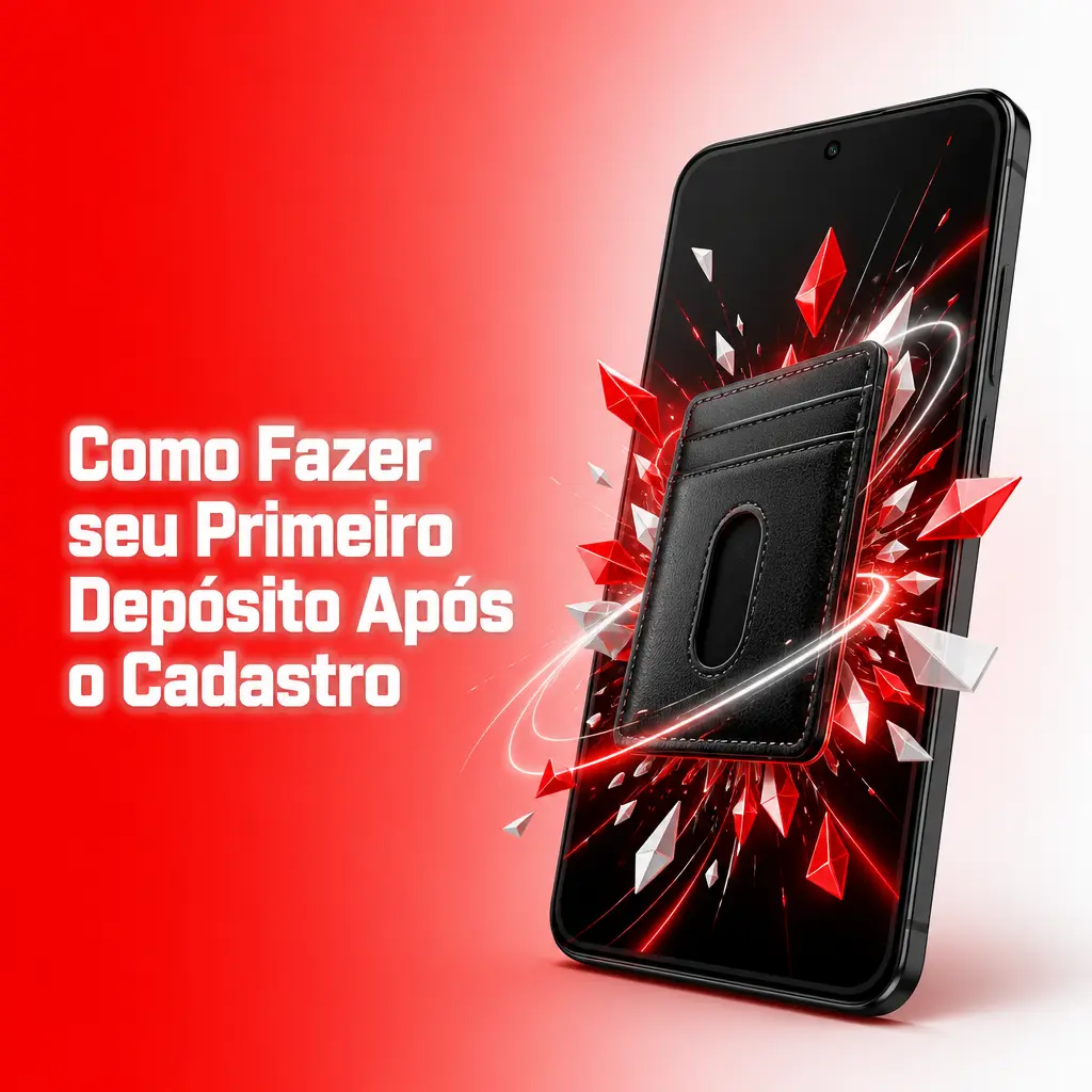 Guia para fazer o primeiro depósito via Pix após o cadastro e ativar o bônus de boas-vindas na conta.