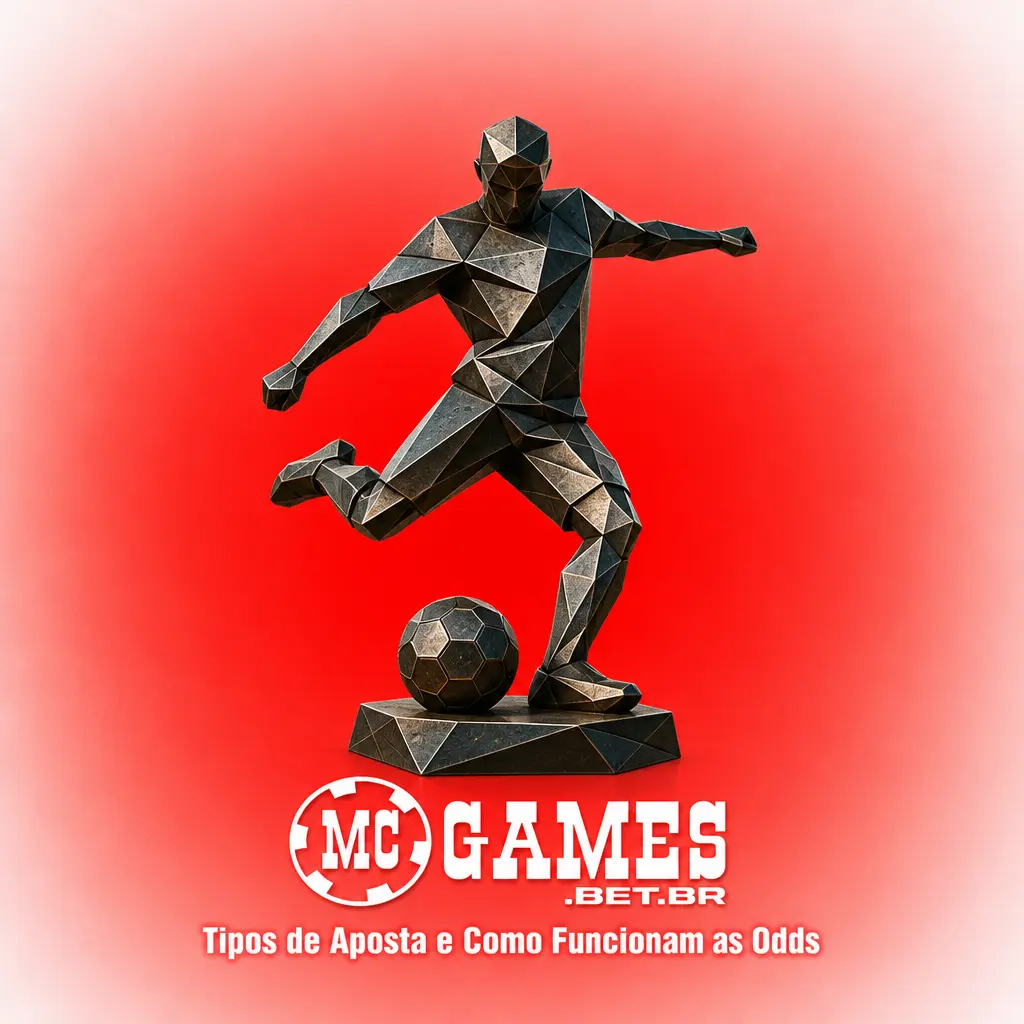 Tipos de aposta esportiva na MC Games: simples, múltipla e sistema, com explicação sobre odds decimais, fracionárias e americanas.