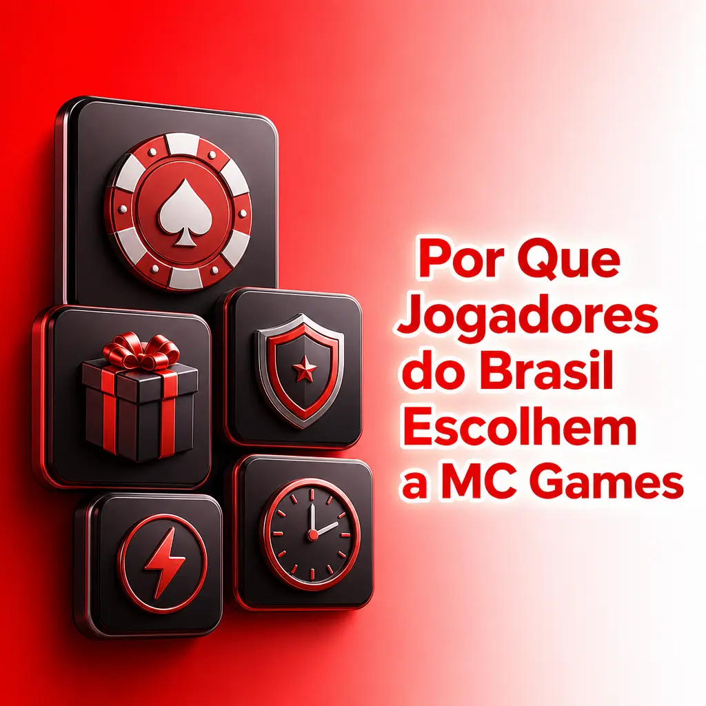 Jogadores brasileiros apostando na MC Games com Pix, conta em BRL e suporte em português
