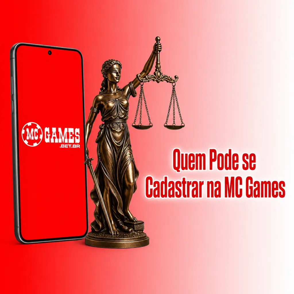 Critérios de elegibilidade para cadastro na MC Games: maioridade, dados válidos e uma conta por jogador no Brasil.