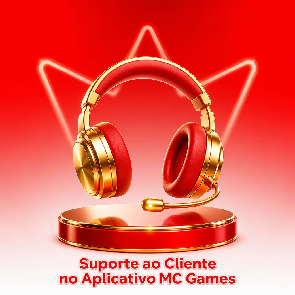 Suporte ao cliente no aplicativo MC Games com atendimento em português via chat, e-mail e WhatsApp